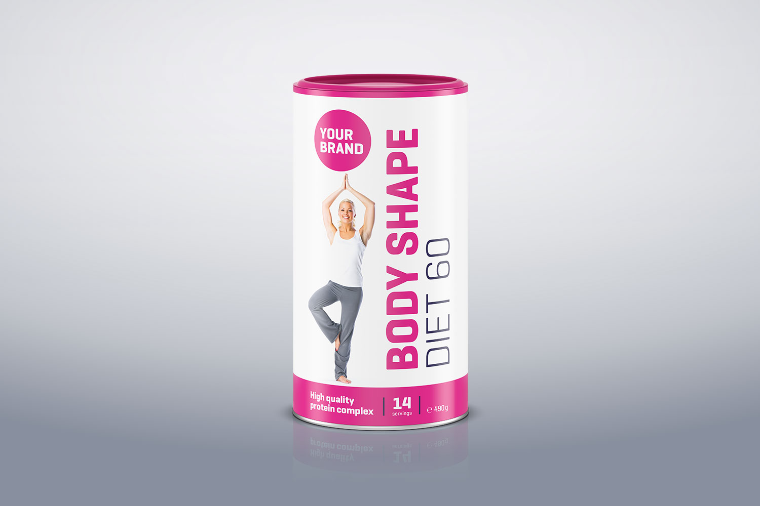 Case Studies klassisch kreativ 3D Packaging nutrineo Body Shake Diet 60