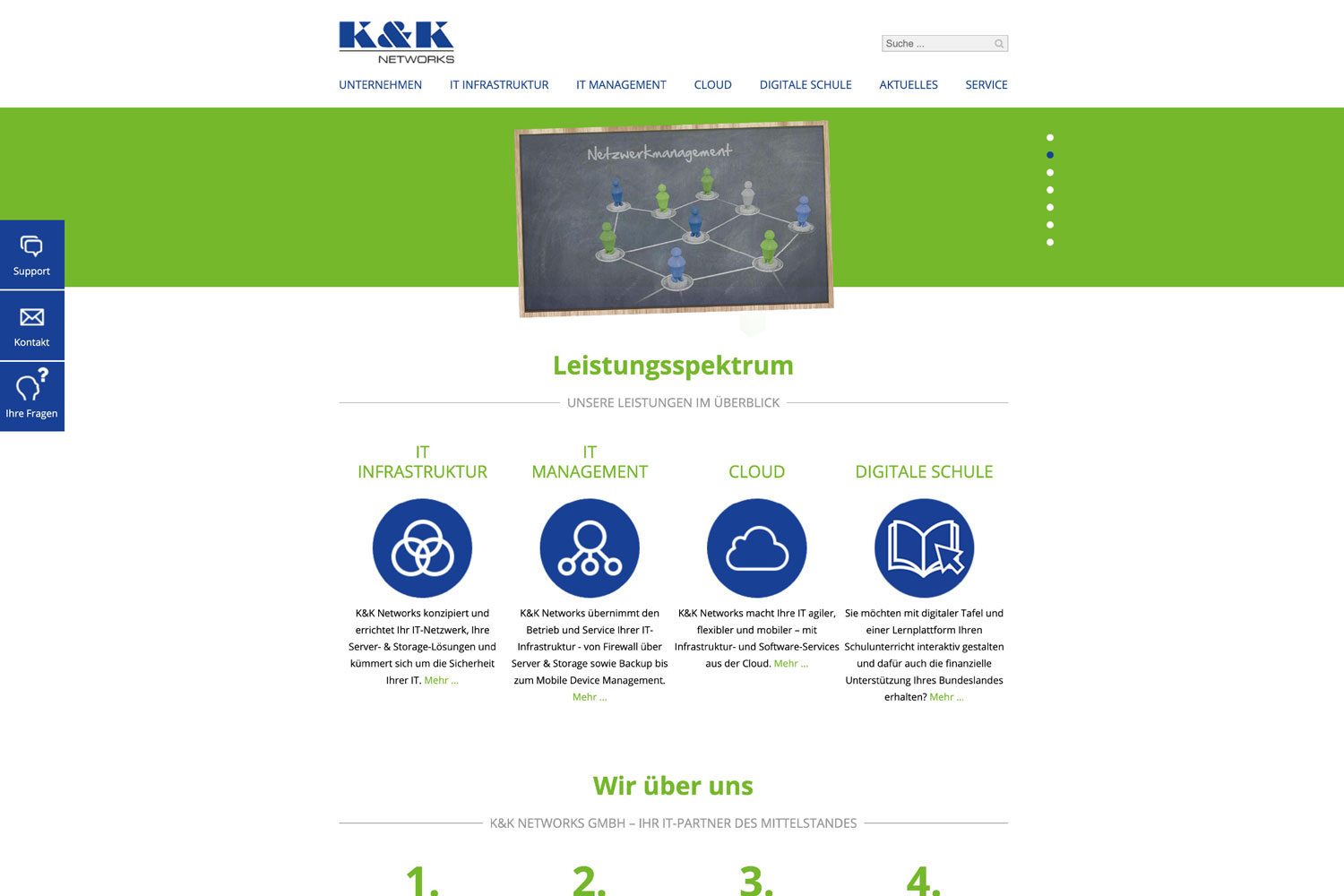 Websites von SEIEINEIDEE Kompetent Modern Professionell K&K Networks Alte Website