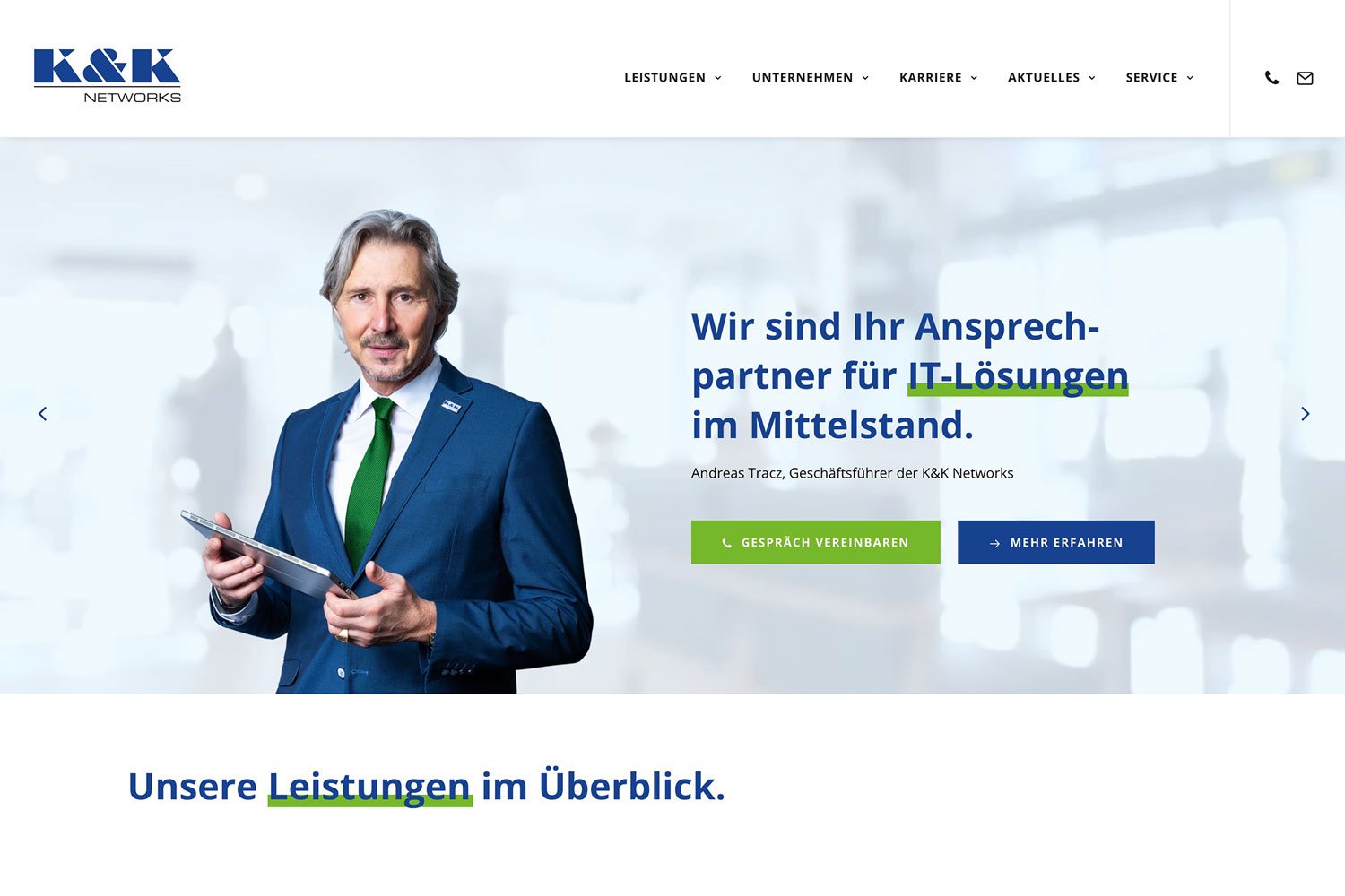 Websites von SEIEINEIDEE Kompetent Modern Professionell K&K Networks Neue Website