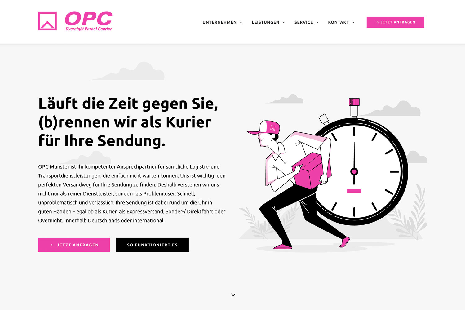 Websites von SEIEINEIDEE Kompetent Modern Professionell OPC Münster Neue Website